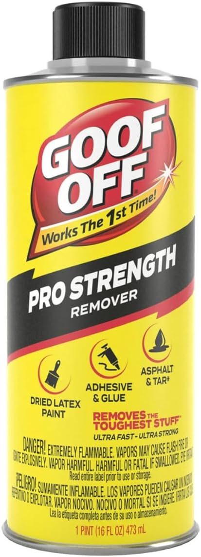 Professional Strength Adhesive Remover – 16 fl. oz | Removes Stickers, Paint, Grease, Tar, Gum & More | Heavy-Duty Cleaner for Home, Auto, Garage & DIY Projects