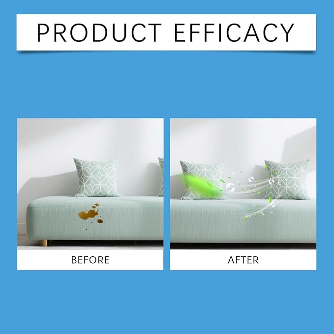 Textile Refresher - Fabric Cleaner for Furniture Care | Fast Evaporating 120ml Formula, No Rinse Application, Free Action with Odor Neutralizing Boost & Color Friendly Blend for Home, Bedroom,