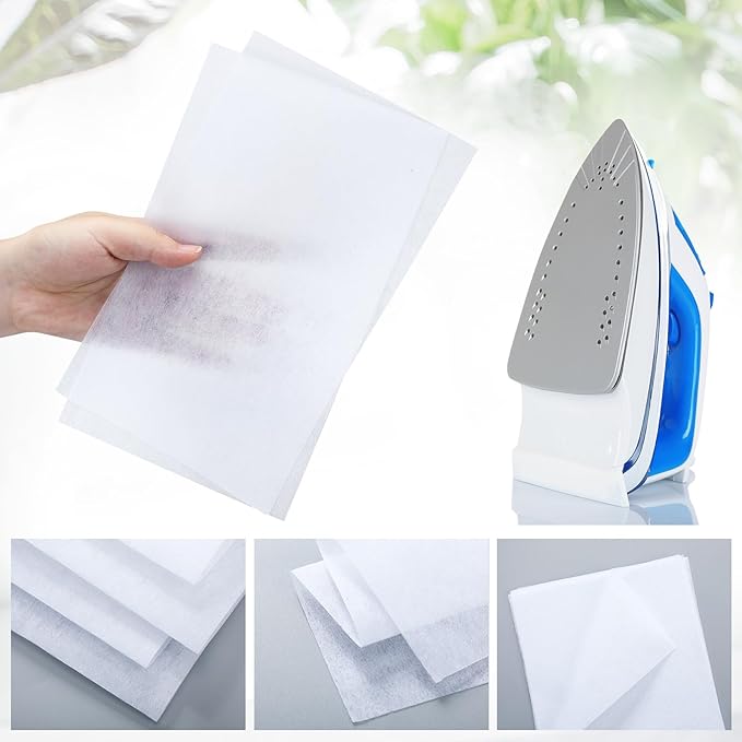 30 Pcs 6 x 10 Inch Hot Iron Cleaner Sheets Faultless Cream Stainless Steel Soleplate Iron Cleaner Kit Lining Cloth