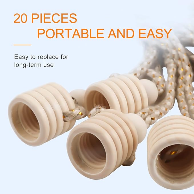 20 Pcs Car Air Freshener Perfume Bottle Replacement Caps With String Pendant Essential Oil Diffuser Replacement Lids Fragrance Aromatherapy Auto Ornaments Decor Accessories With Stoppers
