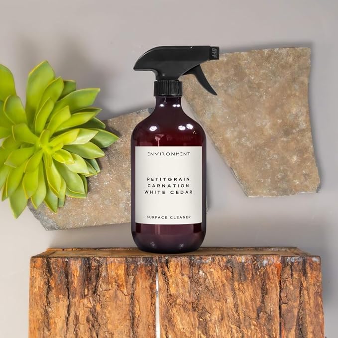 ENVIRONMENT Stone Candles Petitgrain | Carnation | White Cedar All-Purpose Cleaner