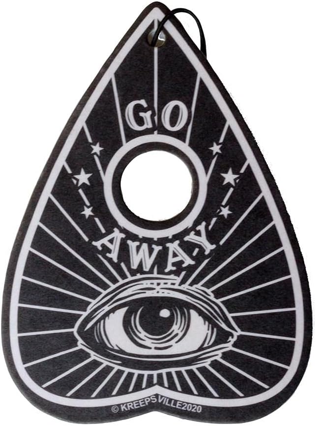 kreepsville 666 Hanging Car Air Freshener Spooky Scent (Go Away Ouija Planchette)