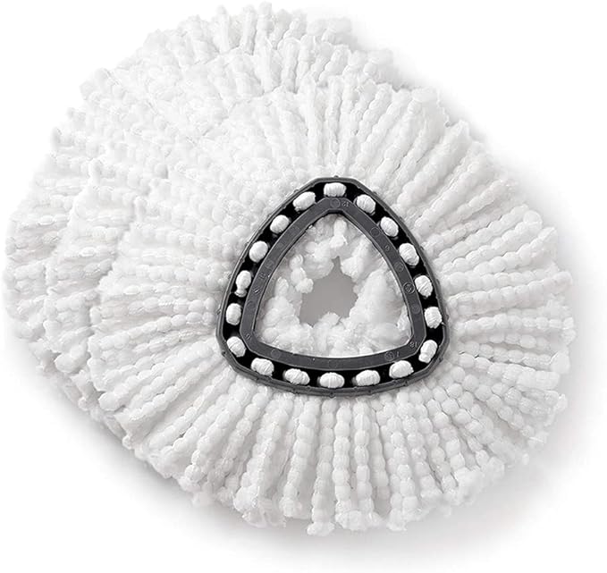3 Pack Mop Replacement Heads Compatible with Spin Mop, Microfiber Spin Mop Refills, Easy Cleaning Mop Head Replacement
