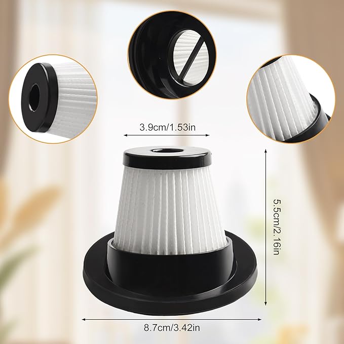 4Pcs Replacement Filters for VL188 VL189 Cordless Robot Vacuum Cleaners, Washable and Resuable Filters Household Vacuum Accessory