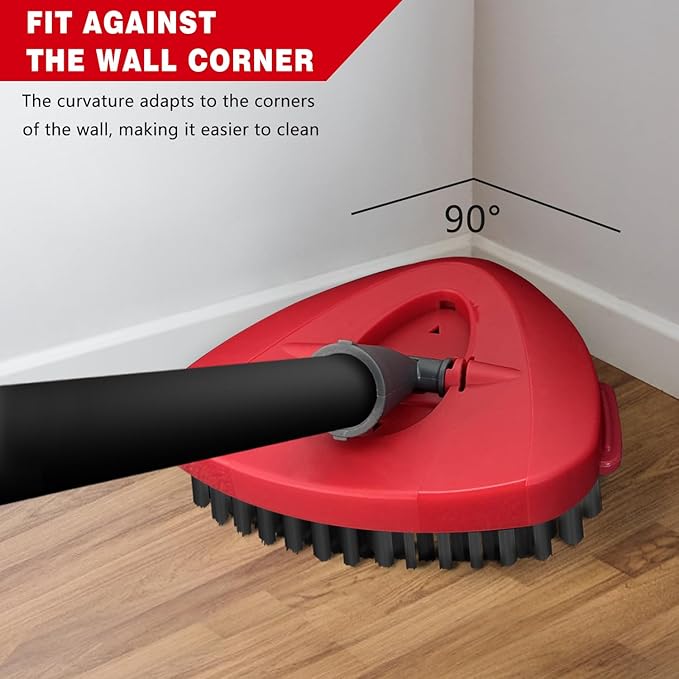 Scrub Brush Replacement Head for O CED, Spin Mop Scrubber Brush Head Replace with Base Attachments, Shower Floor Cleaning Brush for Bathroom, Kitchen(4 Brushes+1 Base)