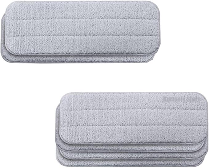 EtliN Compatible with Xiaomi Mijia Deerma TB500 TB800 Mop Compatible with Mi Mijia Water Spray Mop 360 Rotating Cleaning Cloth Head Wooden Carbon Fiber Cloth(Color:6pcs)