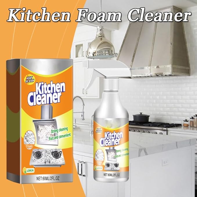 RJDJ Kitchen Foam Cleaner, 2024 Kitchen Foam Cleaner, Multi-Surface, Heavy-Duty Kitchen Foam Cleaner, Easy-to-Use All-Purpose Cleaner for Home, Restaurant, and Professional Use (3pcs)