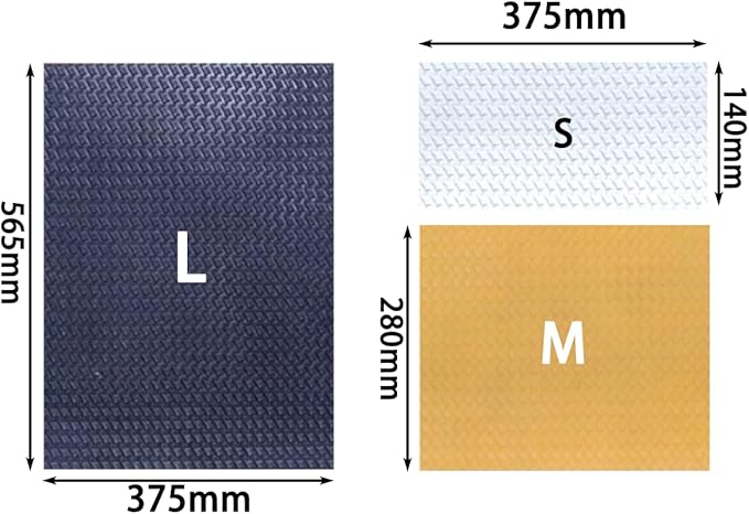 Shoe Sole Repair Rubber Sole Sheet, 2.5MM Thick Shoe Sole Replacement Heel Repair Pad Non-Slip Rubber Soling Sheet for Bottom of Shoes (L(375mmx565mm), White)