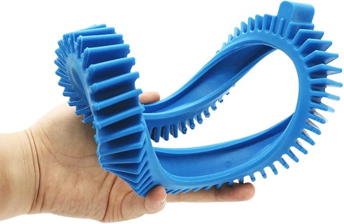 AMI PARTS 896584000-143 Blue Front Tires Kit with Super Hump& 896584000-082 Blue Standard Back Tire Replacement Part for Pool Cleaners(Pack of 2 Each)