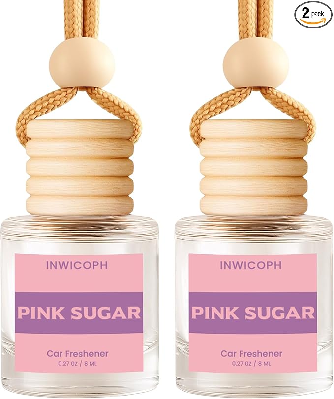 Car Air Freshener Diffuser Hanging, Pink Sugar Fragrance Oil