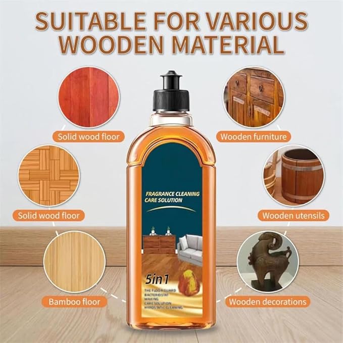 5 In 1 Floor Cleaner, Stain & Odor Remover Floor Cleaner, Restore Hardwood Floor Shine, Suitable for Hardwood And Tile Floors (1 PC)