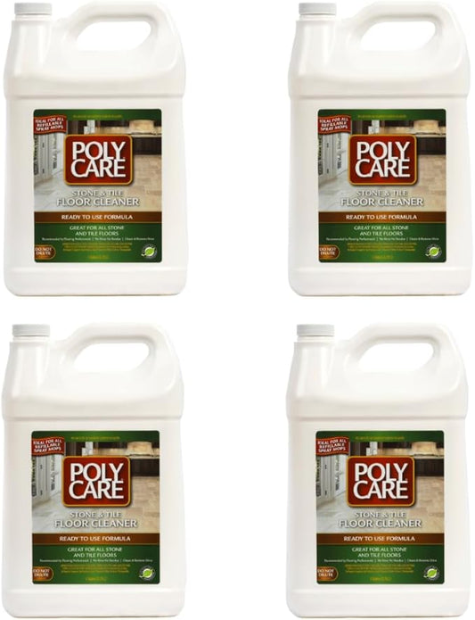 Stone & Tile Floor Cleaner Refill - 128 fl oz (4 Pack) - Fresh- Refill for Spray Mops and Spray Bottles - Residue-Free Floor Cleaning Solution