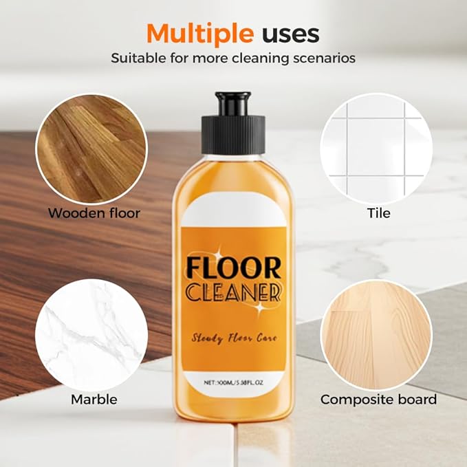 Floor Cleaner, 2026 Household Hardwood Floor Cleaner - All-Surface Acid, Powerful Stain Removing Floor Cleaner for Mopping, Spraying Hardwood, Tile, Marble, Laminate Floors (2, 100ml)
