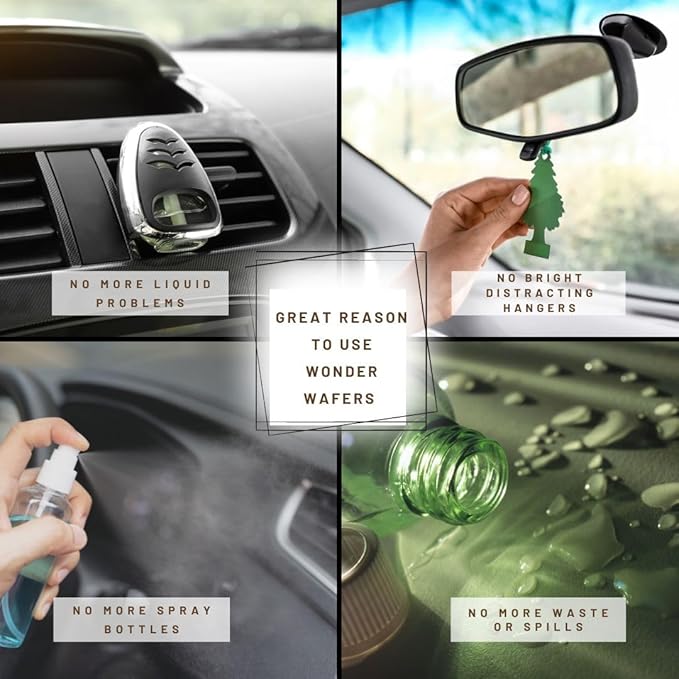 Wonder Wafers 250 Count Unwrapped Automobile Professional Use Air Fresheners Car and Truck Detail (Pina Colada)