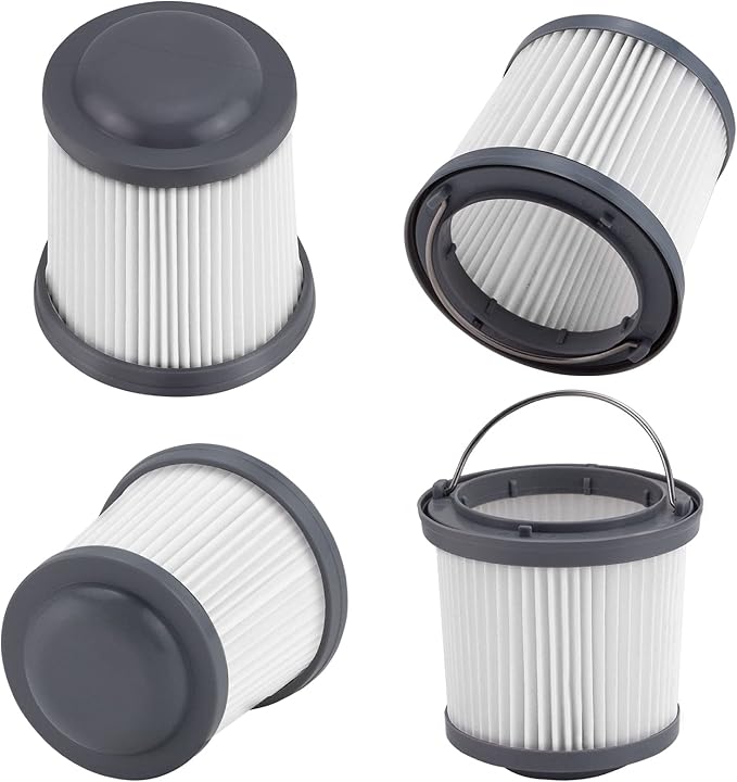 Pvf110 Replacement Filter for Black and Decker Cordless Pivot Vac Bdh2000pl, Phv1810 and Bdh2020fl, Bdh2020flfh, Bdh1620flfh Flex Hand Vacuum, Part #90552393, 4 Pack