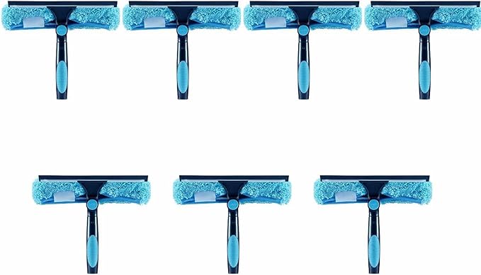 11" Window Squeegee and Microfiber Scrubber 2-in-1 Combo Cleaning Tools (Attachement Only) (7)