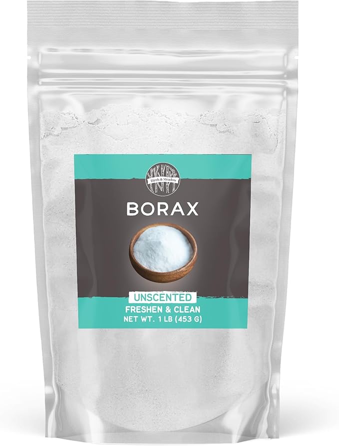Birch & Meadow Borax, Unscented, Laundry & Cleaning Additive (1 Pound)