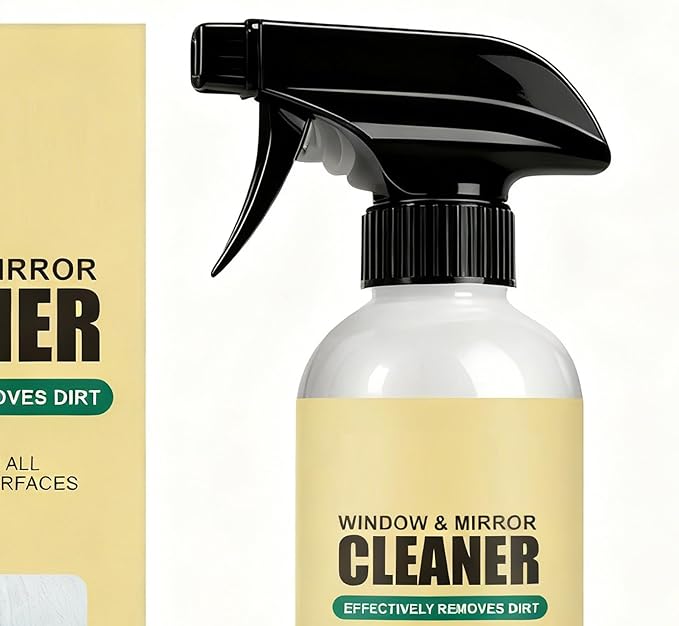 Vehicle Glass Cleaner, 120ml Windshield Stain Remover, Small Bottle Auto Cleaning Solution, Harmless Spray Formula Feature, Car Window Care for Office Apartment Home Restaurant Shower Door Use