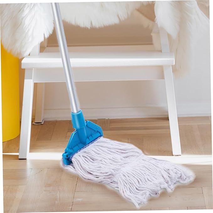 KICHOUSE Removable Mop Head with High Absorption for Easy Cleaning Compatible with Hardwood Tile and Marble Floors Reusable Dust Wet Mop Replacement for Efficient Home Maintenance