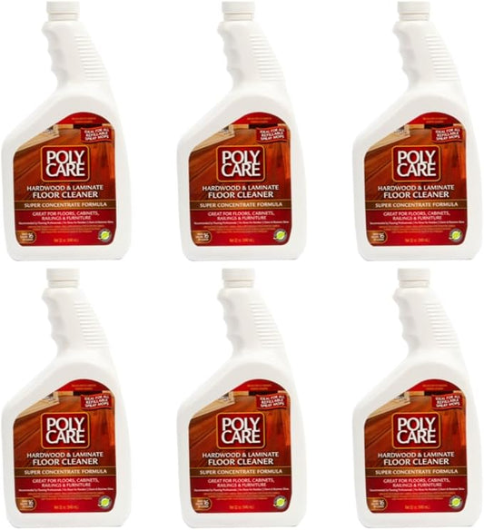Hardwood Floor Cleaner Super Concentrate - 32 Fl Oz (6 Pack) - Fresh- Dilute Concentrate with Water for Spray Mops and Spray Bottles - Residue-Free Floor Cleaning Solution s
