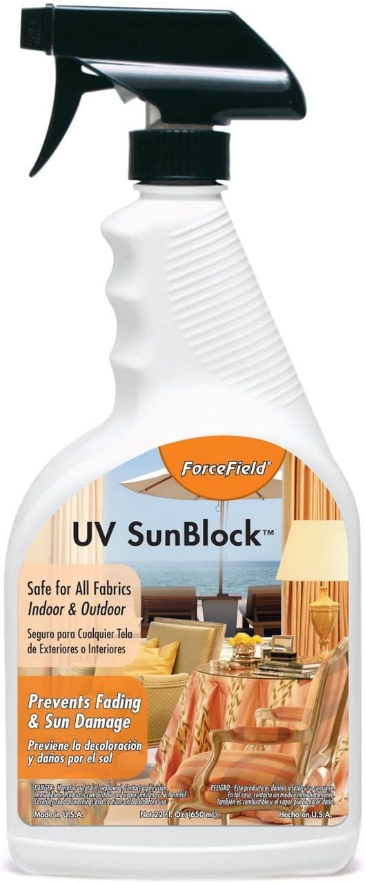ForceField® UV Sunblock Fabric Fade Protector Prevent UV Ray Damage - 22oz