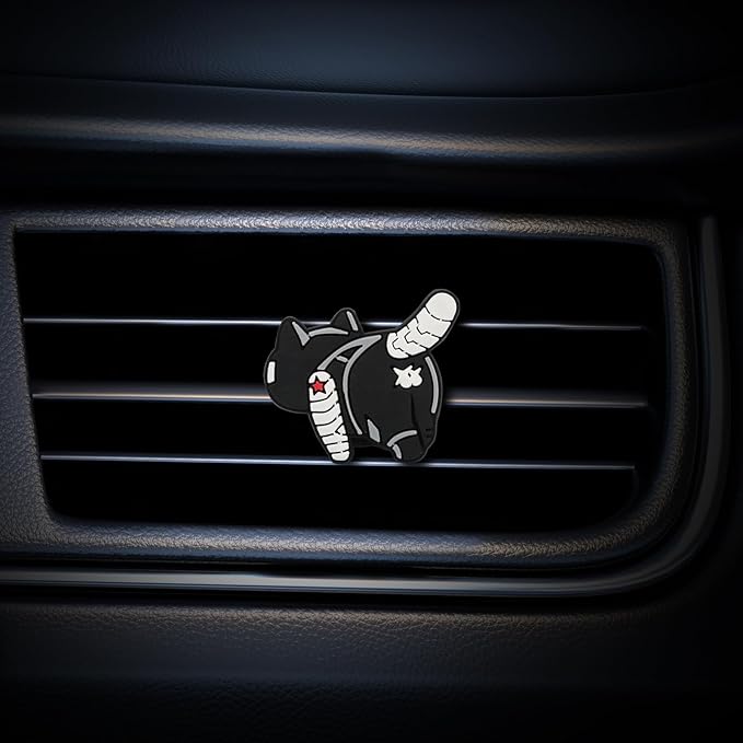 Air Vent Decoration - Cute Super Kitty Hero Decorative Vent Clip for Cars, Bedroom or Office [Winter Soldier]