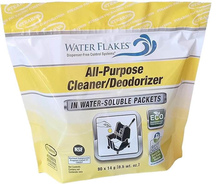 Stearns All-Purpose Cleaner/Deodorizer in Premeasured Packets (1 resealable bag per case - 90 x 0.5 oz. packets)