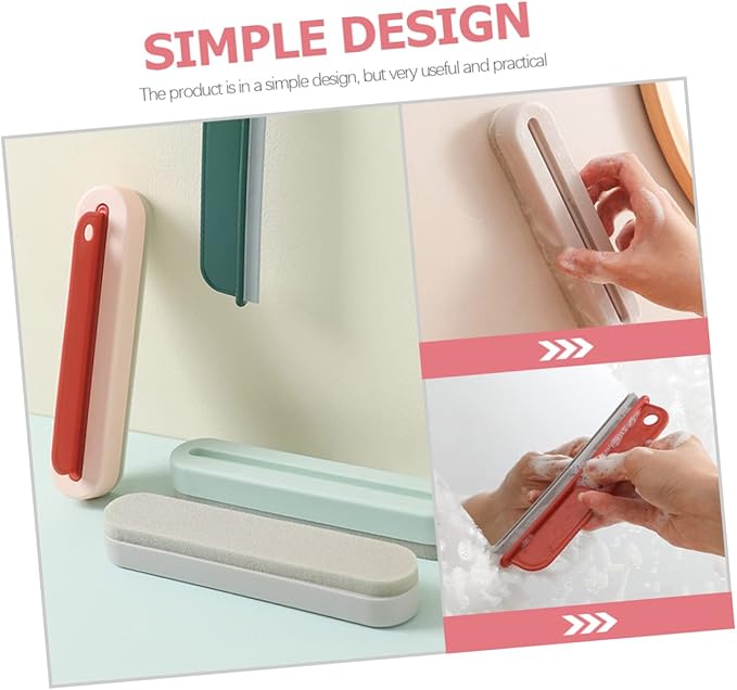 3pcs Multi-use Glass Cleaning Scraper Window Cleaner for Home Bathroom Kitchen Effortlessly Remove Water Stains from Glass Mirrors Tiles Includes Grey Tools