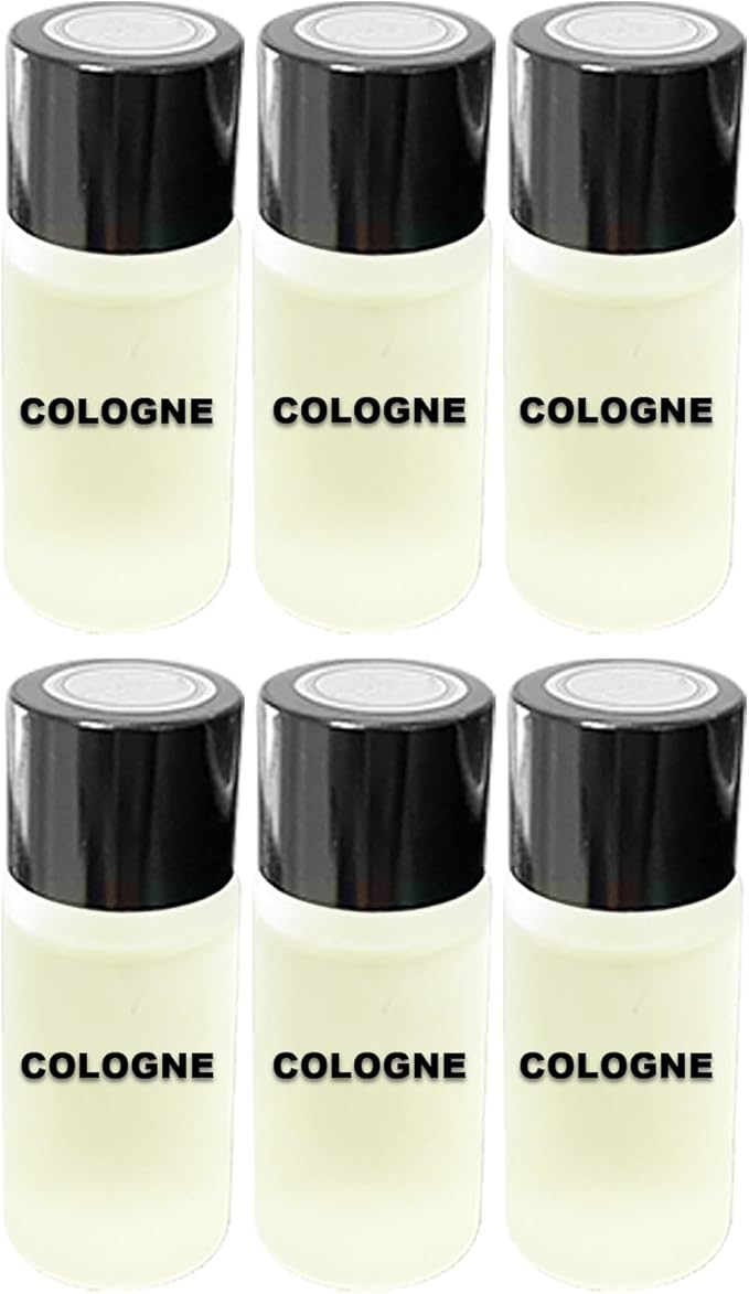 Car Air Freshener Refill Liquid Set of 6 x 10 ML - Smart Car Air Freshener Refill - Car Fragrance Refill - Car Diffuser Refill (Cologne)