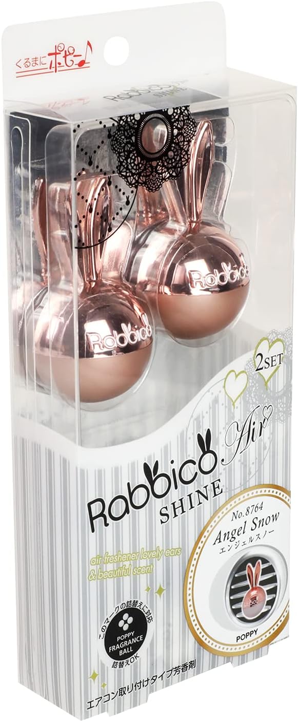 Diax Rabbico Rabbit Air Shine Car Vent Clip Air Freshener 2pcs : Angel Snow