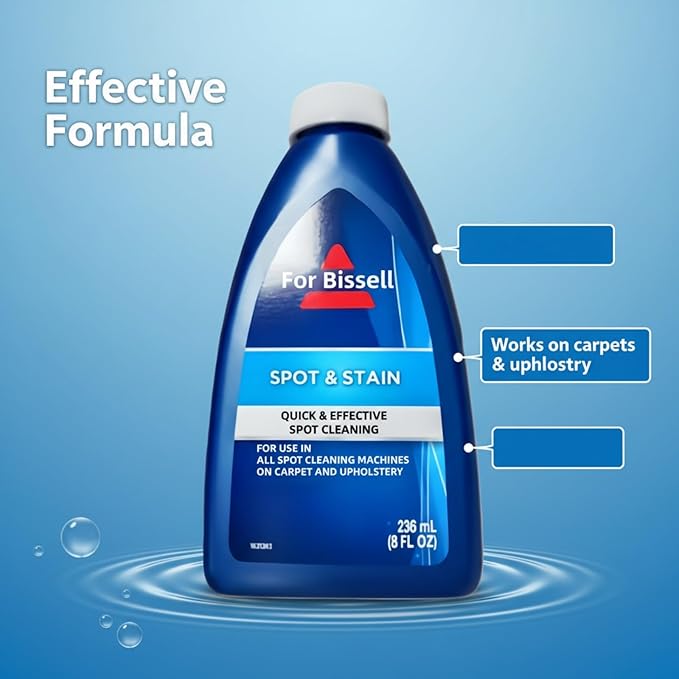 Fabric Sofa And Carpet Cleaning Solution. Floor Cleaning Liquid. Compatible For Bissell Wet Dry Vacuum Cleaner And Fabric Cleaners(2PCS 472ML)