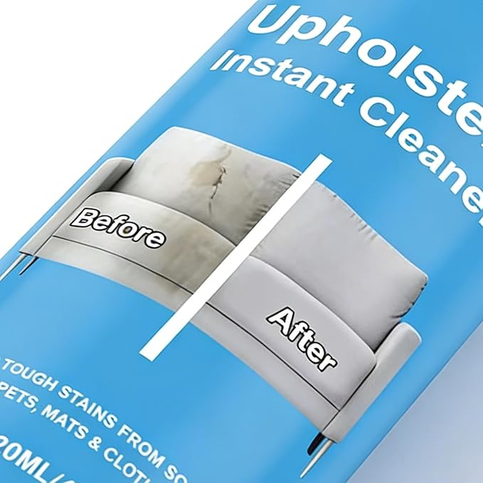 Fabric Cleaner, 120ml Quick Dry No Rinse Cleaning, Fabric Cleaner for Furniture, Upholstery, Machine, for Home, Bedroom, Living Room, Bathroom, Laundry, Bed, Carpet, Clothes, Shoe