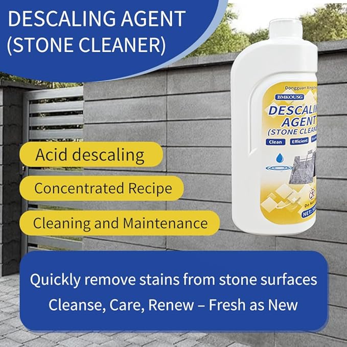 500ml Granite Cleaner Marble Stain Remover Quartz Countertop Stain Remover Tile Descaling Agent Stone Stain Cleaner - Powerful Cleaning Agent for Granite, Marble, Quartz, Tile