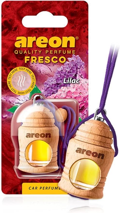 AREON Fresco FRTN12 Hanging Car and Home Air Freshener, Lilac