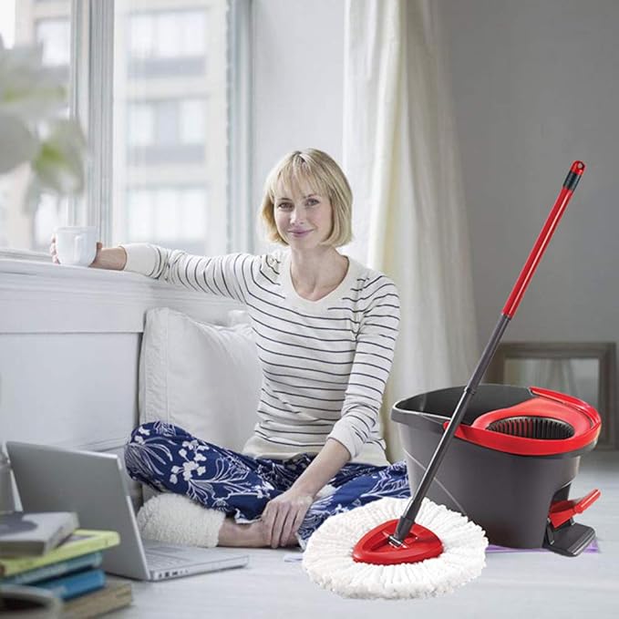 3 Pack Mop Head Replacement Spin Mop Replacement Head Microfiber Spin Mop Refills