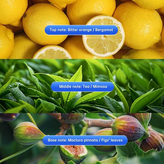 GLODWAY Car Air Freshener Spray,Lemon Scent, 6 OZ Odor Eliminator,4 Pack, for Cars, Trucks, RVs, Home