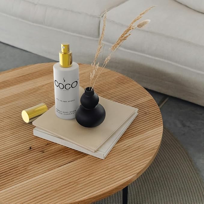 COCO by Stone 5oz All-in-One Spray (Black Currant) Shake & Spray Formula for Fabric, Pillows, Interiors, Clothing, Home Fragrance Accessories, Room Perfume, Room Deodorizer, Vegan & Cruelty-Free