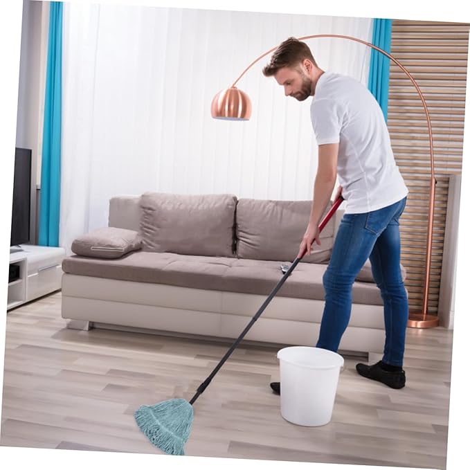 1pc Cotton Mop Cloth Water Absorbent Cleaning Mop Head for Home Use High Density Replacement Cloth for Tile and