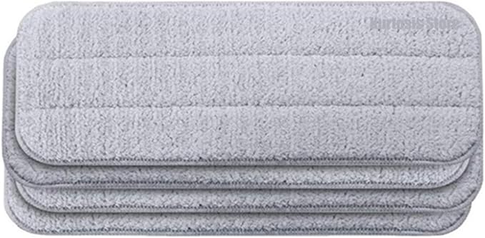 EtliN Compatible with Xiaomi Mijia Deerma TB500 TB800 Mop Compatible with Mi Mijia Water Spray Mop 360 Rotating Cleaning Cloth Head Wooden Carbon Fiber Cloth(Color:4pcs)