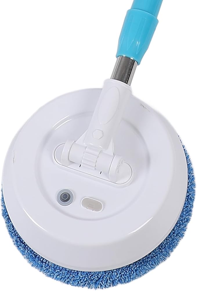Electric Mop, Powerful Cordless Spin Mop Effortless , Long Handle for Hard to Areas, Ideal for Ceilings and Window, Flexible Head, Strong Wiping Feature (Style 2)