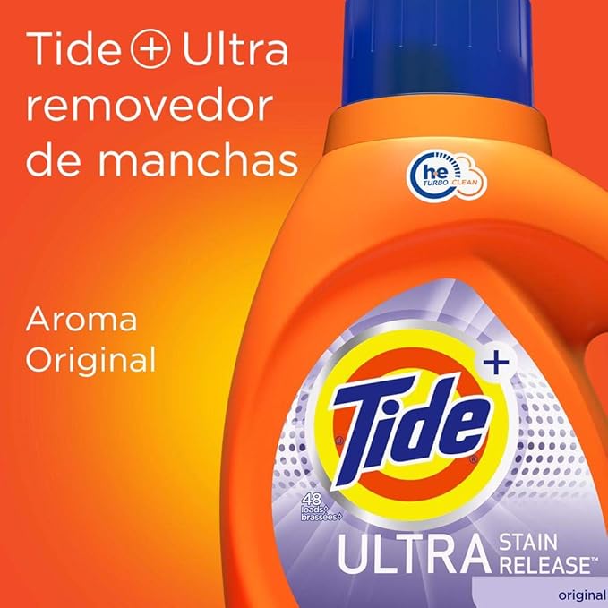 Tide Liquid Laundry Detergent, Ultra Stain Release, 46 Ounce