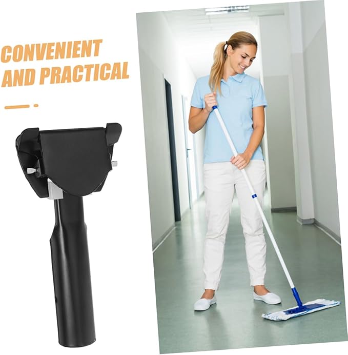 2Pcs Mop Rod Attachment Durable Chrome Plated Mop Head Clamp for Office Hotel Mall Cleaning Ergonomic Design for Comfortable Use Versatile Compatibility with Various Mop