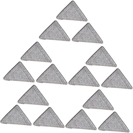 minkissy 15pcs Triangle Mop Replacement Pads for Easy Cleaning Super Absorbent Microfiber Mop Refills Compatible Hard Floor Washable and Reusable for Tile and Floors
