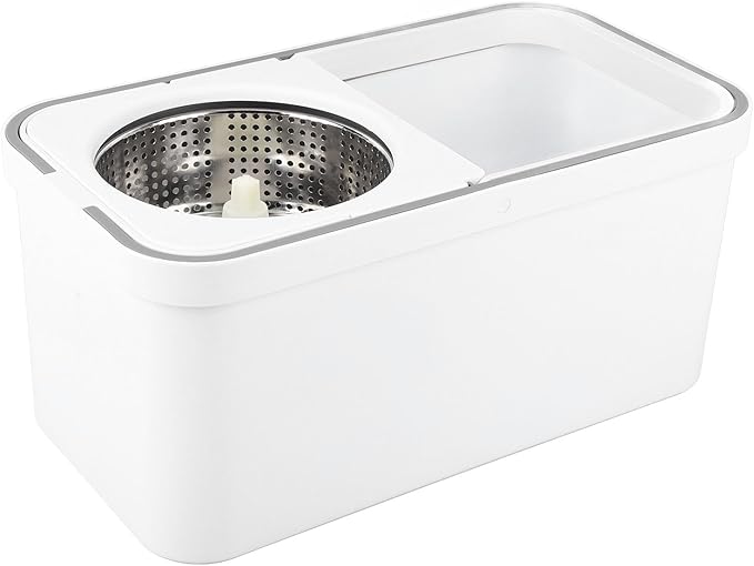 Spin Mop Bucket with Wringer Set, 360 Degree Spin Mop Bucket Floor System with Microfiber Mopping Head and Wringer Mechanism, Suitable for Floor