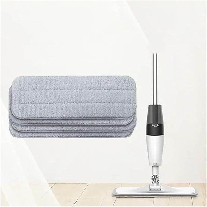 Compatible For Mijia， Compatible For Deerma，Replace Mop Cloth Rags Water Spray Mop 360 Rotating Cleaning Cloth Head Wooden Carbon Fibe(8pcs)