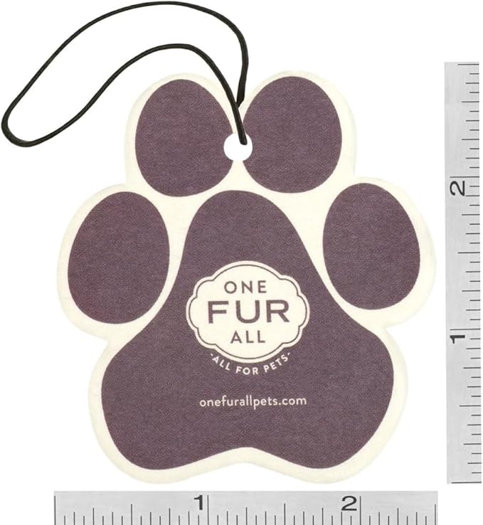 One Fur All Pet House & Car Freshener - Bamboo Watermint/Med Sea Pack of 4 - Non-Toxic, Pet-Friendly Odor Eliminator For Small Spaces & Car - Hanging Air Freshener