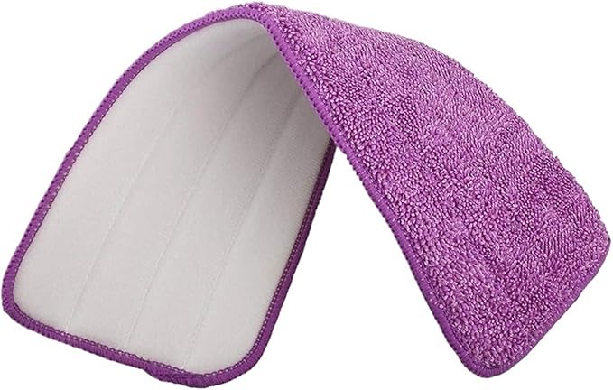 MUdson Mop Head Flat Mop Heads 6 Pcs Mop Pads 42Cm X 14Cm Spray Mop Refill Replacement Pads Mop Head Covers - Machine Washable Durable, Green