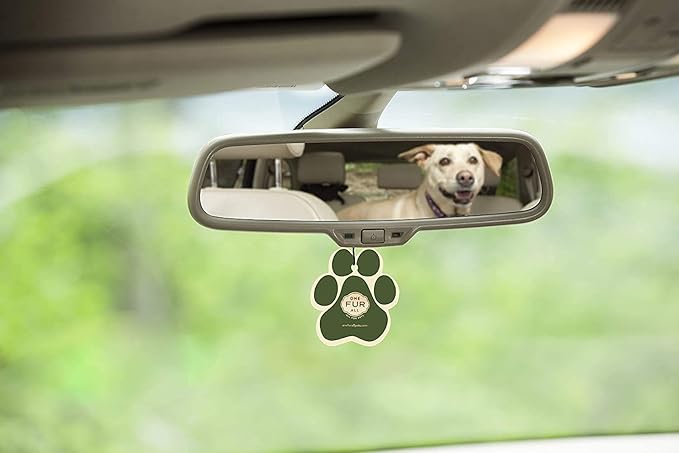 One Fur All Pet House & Car Freshener - Bamboo Watermint/Med Sea Pack of 4 - Non-Toxic, Pet-Friendly Odor Eliminator For Small Spaces & Car - Hanging Air Freshener