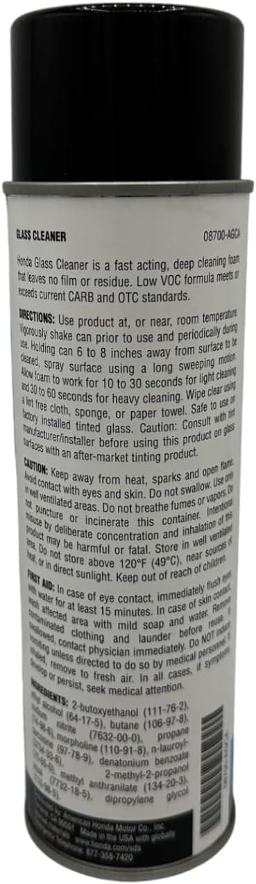 One Pack compatible with Honda Glass Cleaner 08700-AGCA Containing One Can and a Funnel