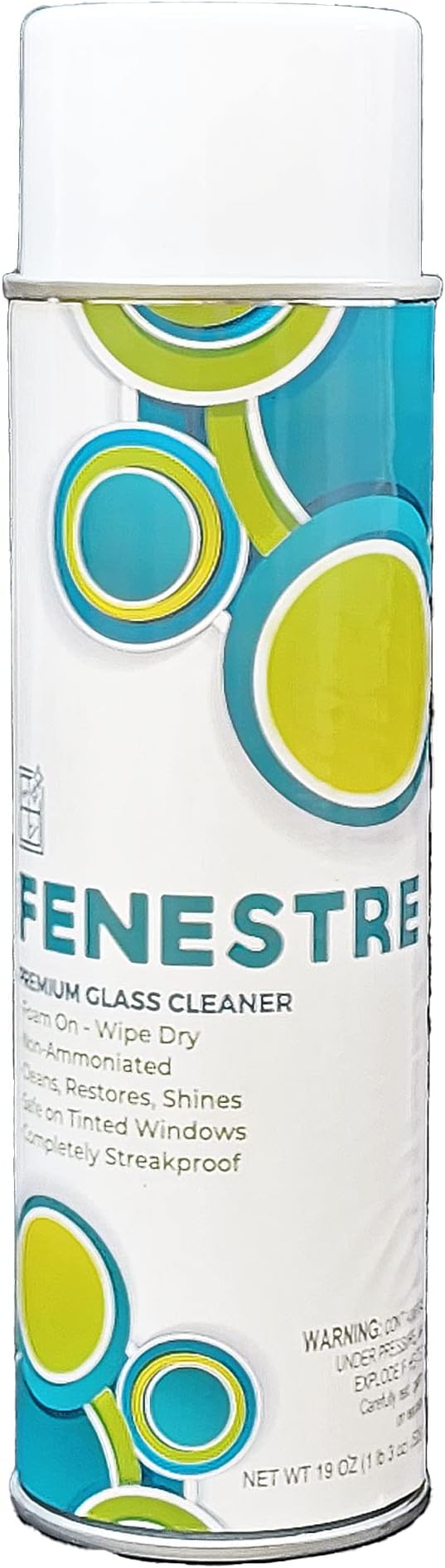 Fenestre Premium Foaming Glass Cleaner, 19 oz Aerosol (Each)